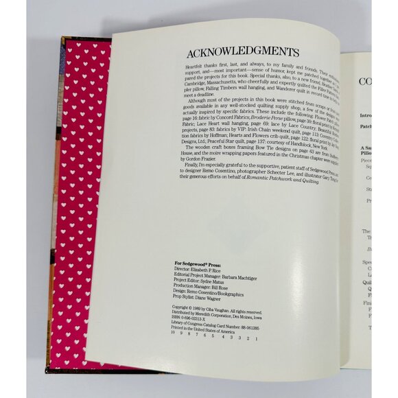 Romantic Patchwork & Quilting By Ciba Vaughan Hardcover 1989 Sewing & Craft Book - Picture 7 of 16